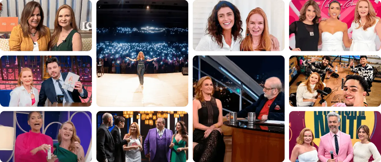 Cátia Damasceno em revistas, jornais e programas de TV